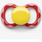 Imaginação Vermelho/Côr de Rosa botão Amarelo